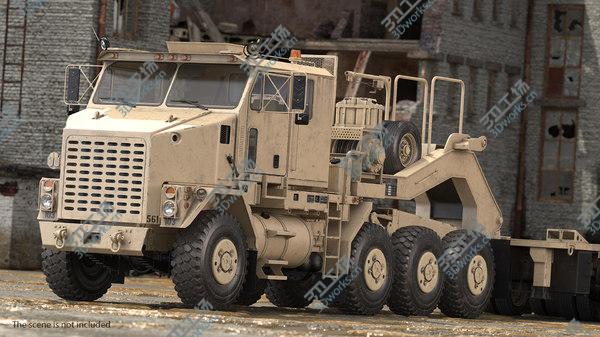 images/goods_img/20210312/3D Desert Camouflage Oshkosh M1070 Truck with M1000 Semi-Trailer Dirty/5.jpg